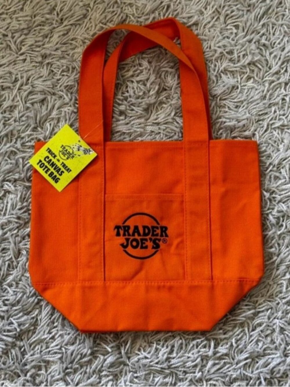 NWT! LAST ONE! Trader Joe's Trending Canvas MINI Bag.